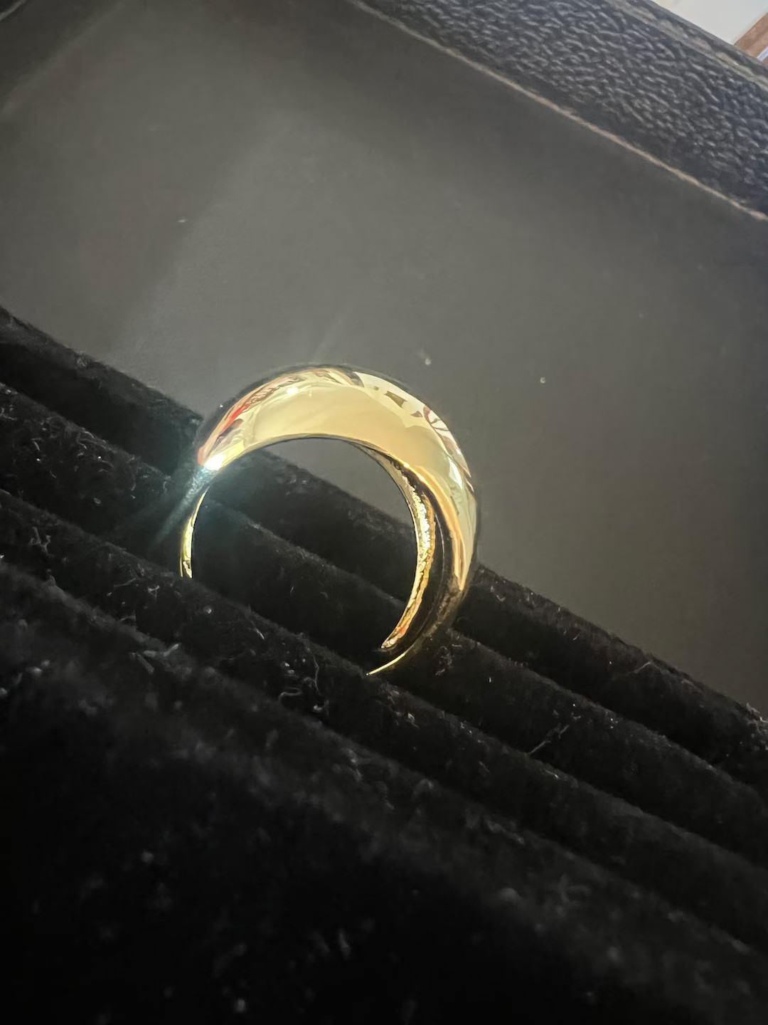 Chunky gold ring | Etsy (US)