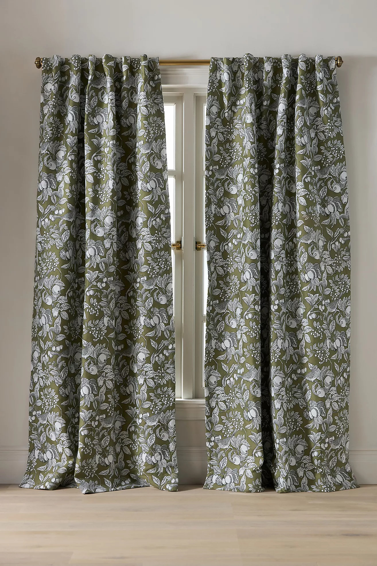 Julie Jacquard Bird Curtain | Anthropologie (US)