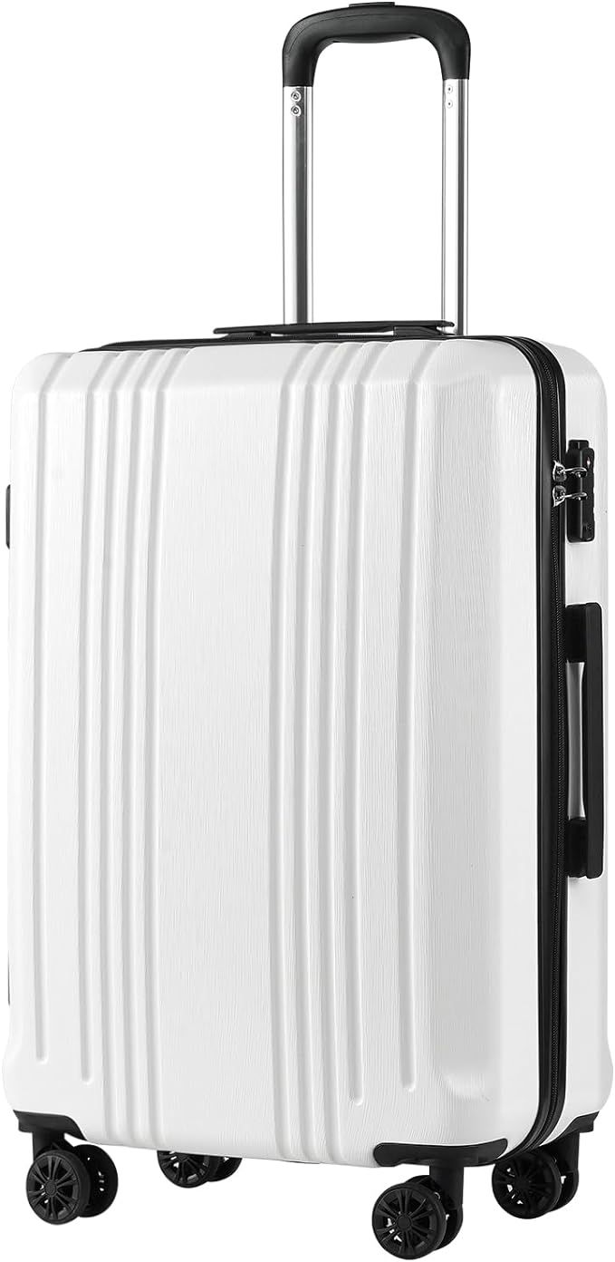 Coolife Luggage Suitcase PC+ABS with TSA Lock Spinner Carry on Hardshell Lightweight 20in 24in 28... | Amazon (US)