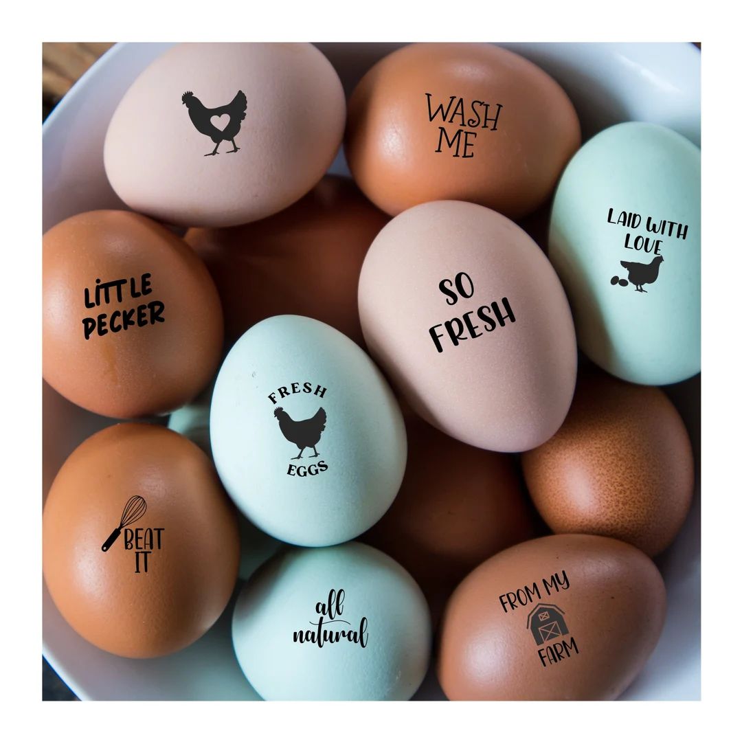 Choose 2 Egg Stamps Mini Egg Stamp Homesteading Farm Stamp Egg Marking Egg Stamper Egg Carton Sta... | Etsy (US)