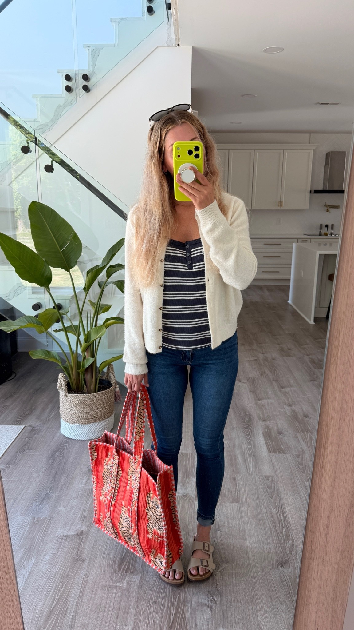 If you haven’t noticed from my previous posts, I’m absolutely obsessed with this quilted tote bag from Amazon! I’ve been carrying it almost every day, and it seems to effortlessly complement any outfit. I absolutely love the vibrant pop of orange and leopard print design. Anyway, here’s what I wore to work today:

- Workwear casual outfit ideas
- Comfy spring outfits
- Put-together outfits
- Spring into summer transition outfits
- Teacher outfits
- Spring 2026 fashion
- Summer fashion
- Summer outfits

#LTKWorkwear #LTKTall #LTKOver40