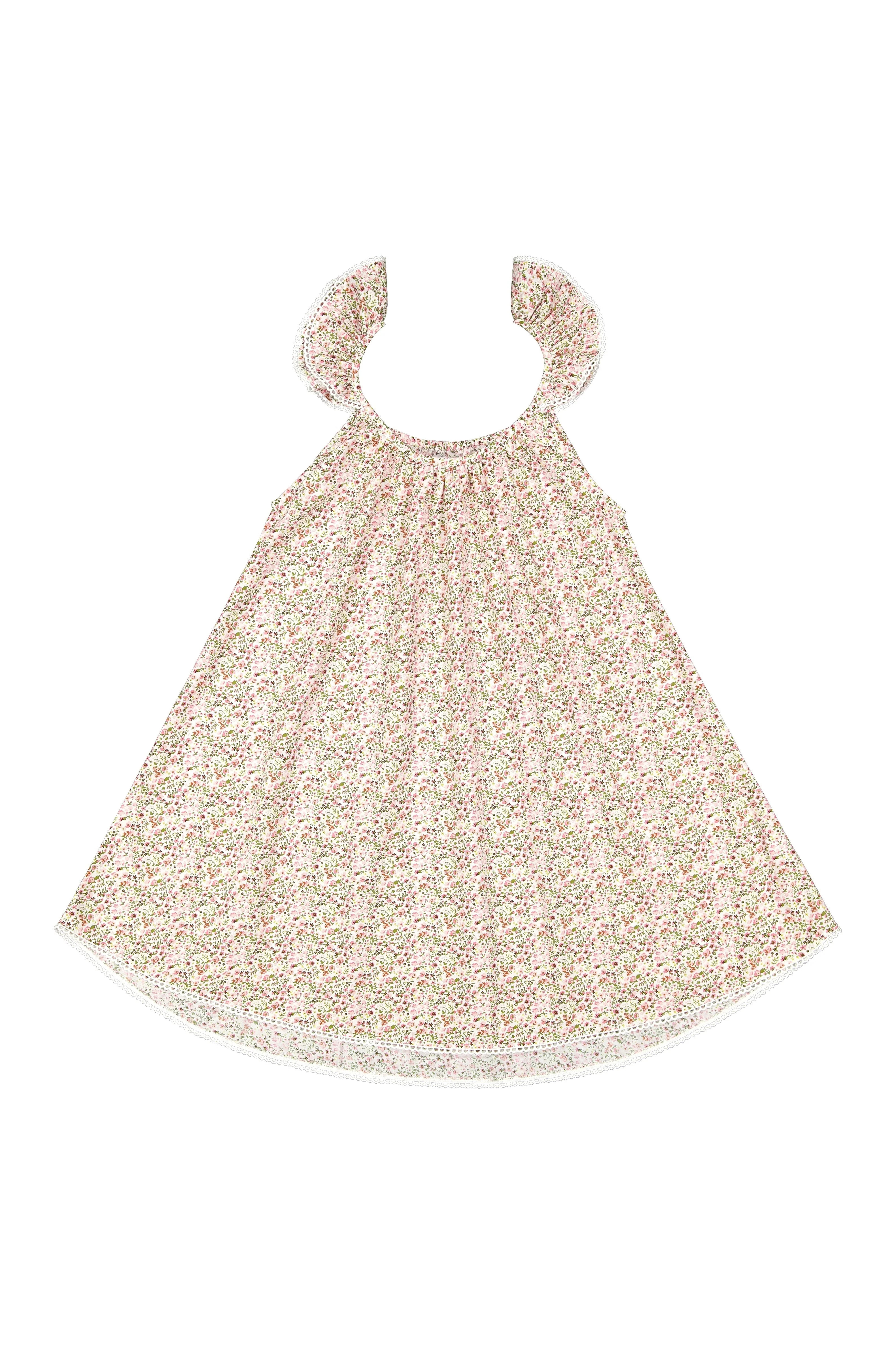 Indah Wing Nightie - Floret Pink + Trim | Piyama US