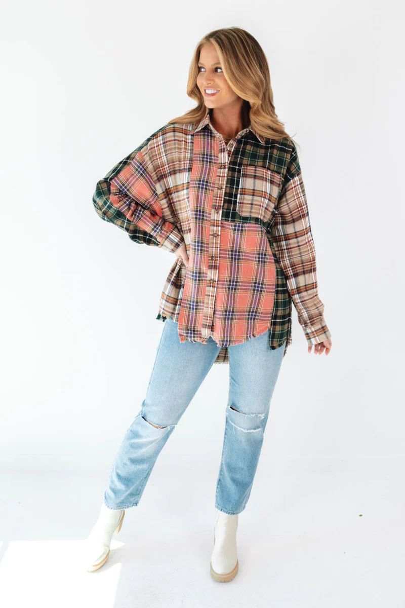 Plaid You Asked Top - Blush | The Impeccable Pig