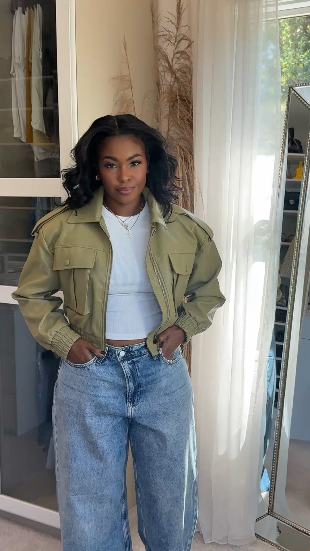 fall fave jacket #3. Wearing a Medium and love the crop effect.  

 #LTKMidsize
