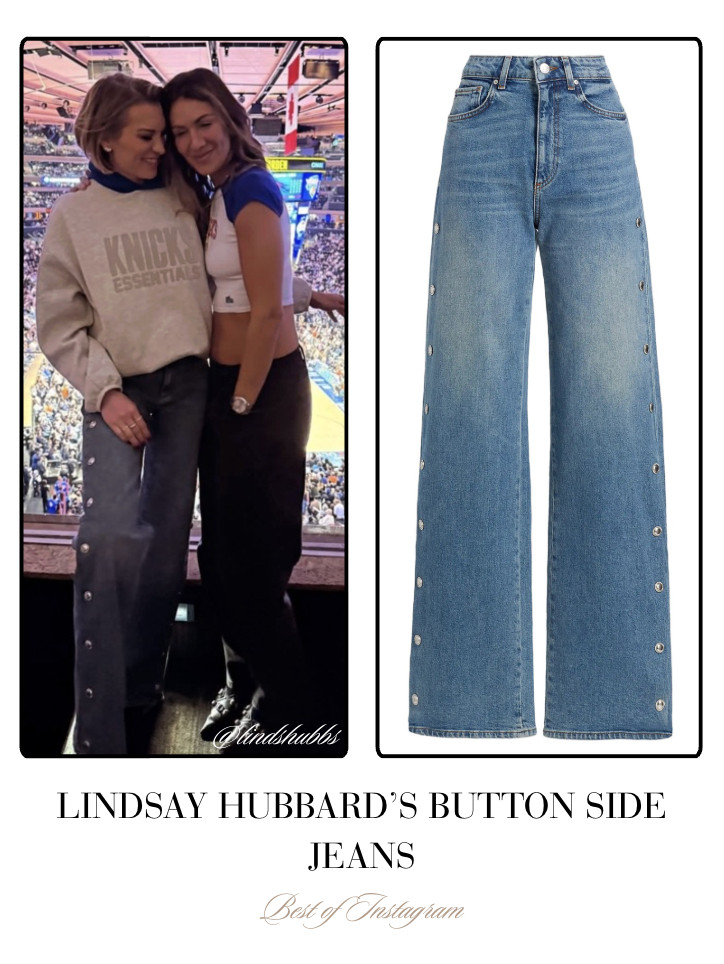 Lindsay Hubbard's Button Side Jeans 📸= @lindshubbs 

 