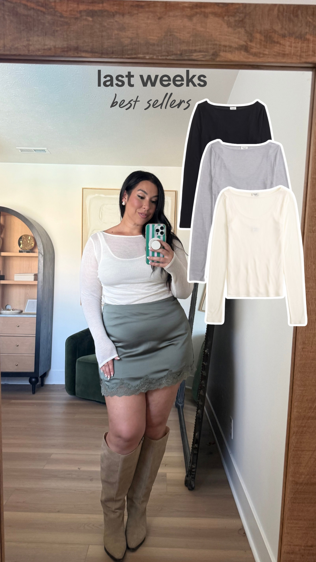I can’t get enough of these tops! It’s almost like a two-for-one with the tank top underneath. Breathable, elevated, and chic. Wearing a L. Midsize, midsize fashion, Abercrombie

#LTKootd #LTKMidsize