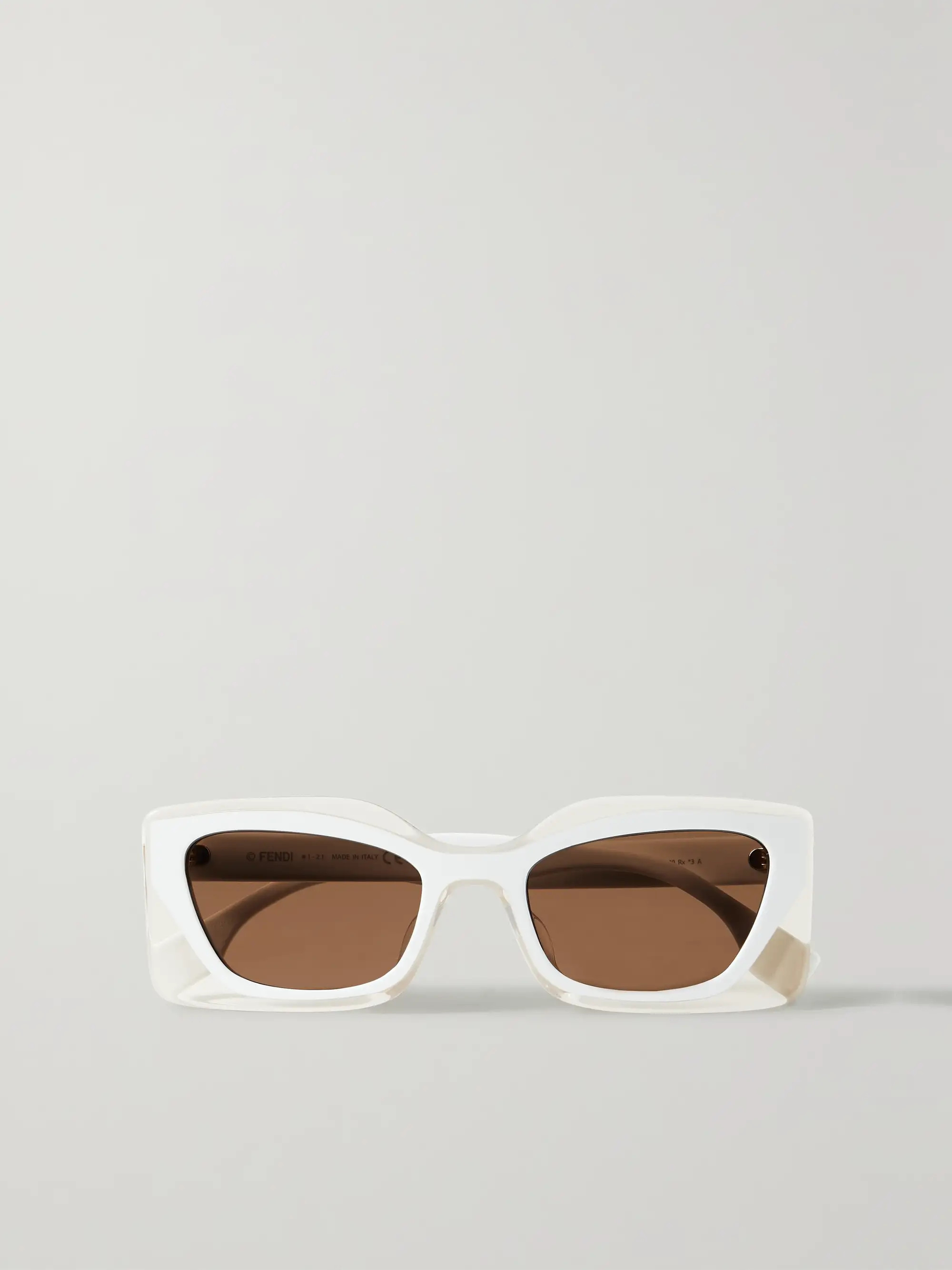White Cat-eye acetate sunglasses | FENDI | NET-A-PORTER | NET-A-PORTER (US)