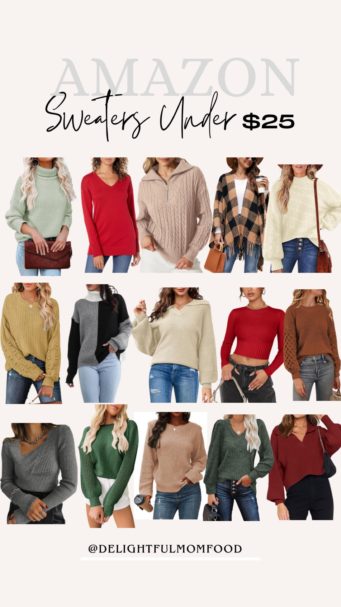 Amazon sweaters under $25!

Fall looks, fall sweaters, fall outfits, tops for women, gifts for her, gifts for sister, gifts for mom, gifts for friends

#LTKGiftGuide #LTKfindsunder50 #LTKsalealert