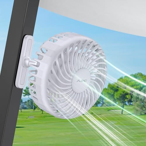 A2C Golf Cart Fan Rechargeable Magnetic Base Battery Operated Portable Fan 3 Speeds 4000 RPM Stro... | Amazon (US)