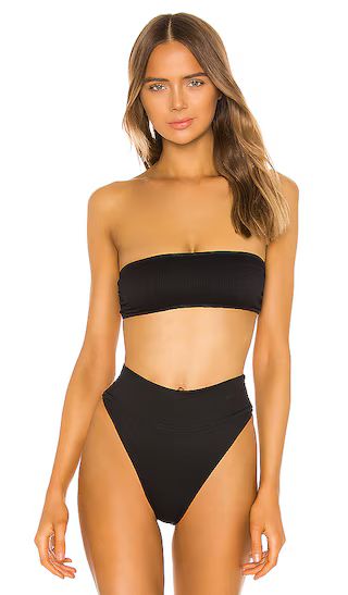 Kelsey Bikini Top in Black | Revolve Clothing (Global)