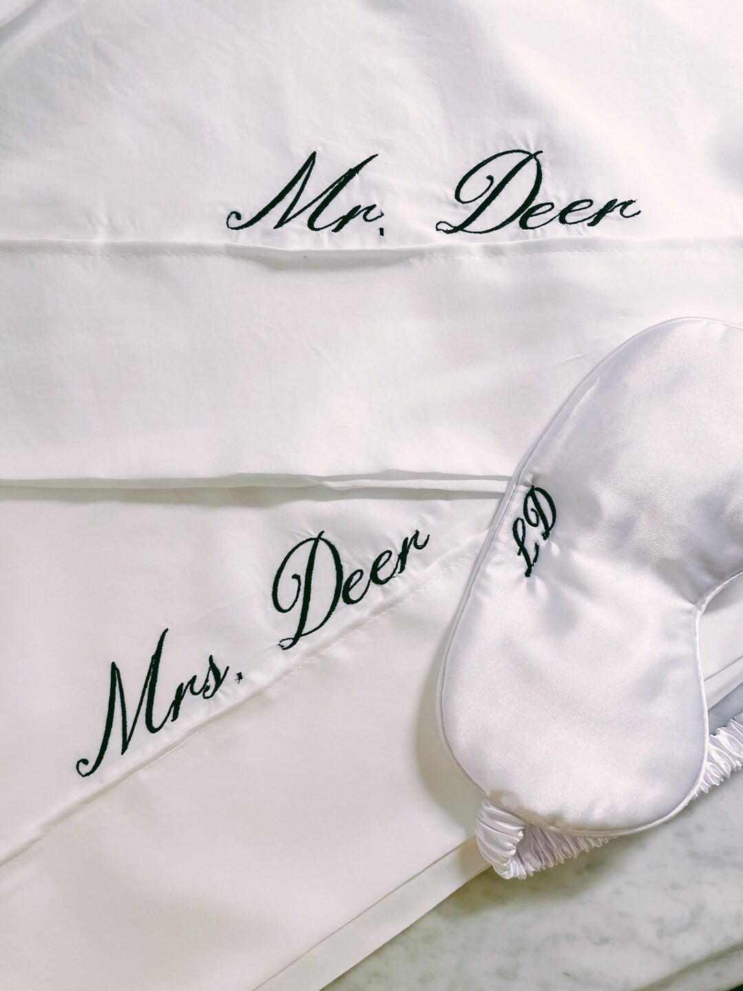 Personalized Embroidered Pillow Case (set of 2) - Etsy | Etsy (US)