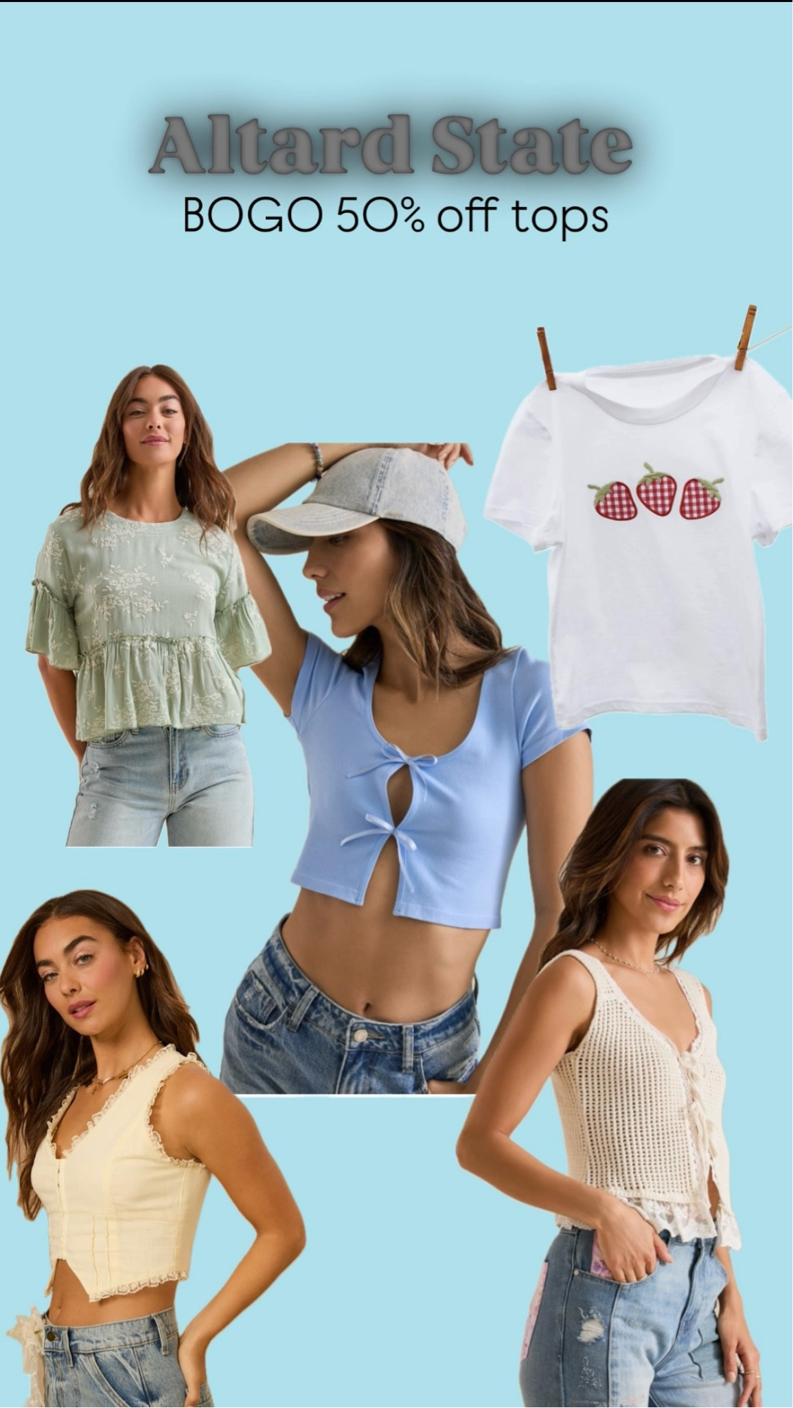 Spring Break Outfit
Altard State is currently having a BOGO 50% off on all their tops!! Here are a few of my spring break favs☀️🫶🏻

#LTKSeasonal #LTKsalealert #LTKstyletip