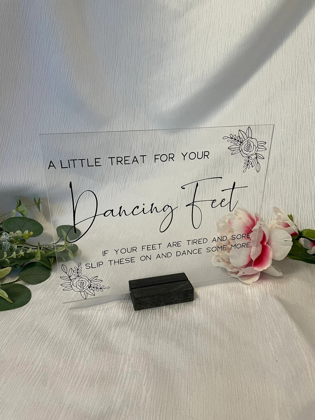 Acrylic Wedding Flip Flop Sign A Little Treat for Your - Etsy | Etsy (US)