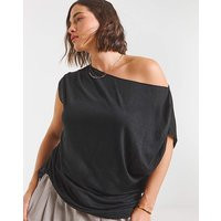 Mesh Off the Shoulder Top | Simply Be (UK)