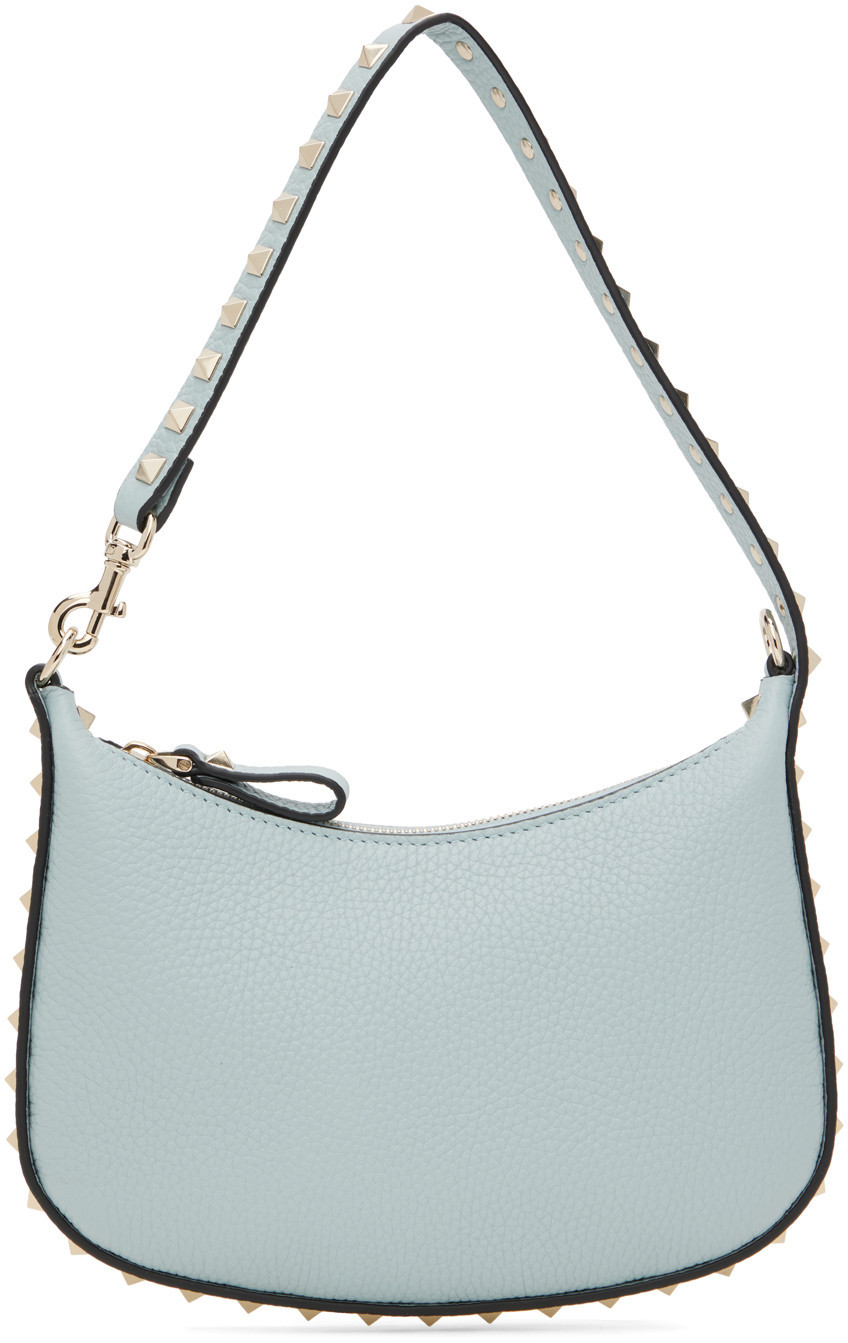 Valentino Garavani Blue Mini Rockstud Bag | SSENSE