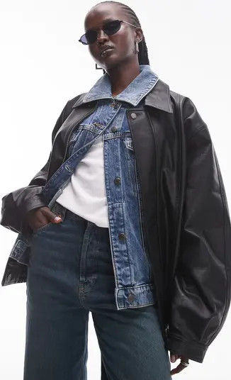 Faux Leather Bomber Jacket | Nordstrom