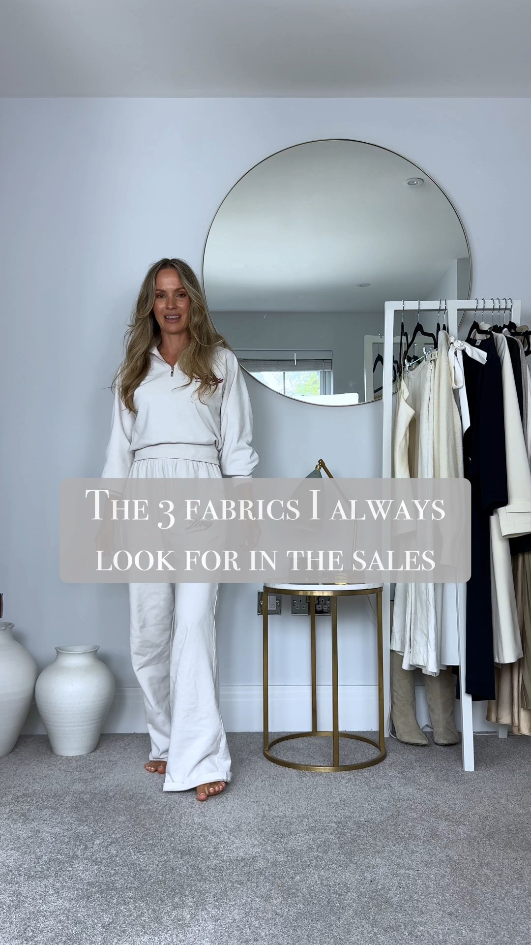 The 3 fabrics I always look for in the sales. 

These 3 materials are luxurious, elegant, high quality and sustainable. 

They can also be really expensive, that’s why we always should look for them in the sales.

1. Linen - A wonderfully lightweight natural material with beautiful texture. I always look out for linen shirts, blazers, trousers and sundresses. 
I wash my linen myself at home, and as it’s a material that creases easily, I always have a steamer at hand.

2. Silk - This is probably my favourite texture in the whole world. So soft and shiny. It’s the most luxurious sensation on skin. 
Some silks can be washed at home, other has to go to the dry cleaner. This is also a material that creases easily, but respond well to steaming.

3. Cashmere - the wool of wools. Soft, bouncy and not itchy. It has the properties to keep warm and wick moisture in the winter. Comfort level is as good as it gets.
I wash all my cashmere in 30C with wool detergent and dry flat (underfloor heating is a hack, just pop them on a thin towel on the floor). 

…and I don’t just look for these materials on sale, I also search for them preloved.

If you have linen, silk and cashmere in your wardrobe, then it’s already more luxurious and sustainable than most. 

🤍You can find the items I’m wearing in my link in bio, or just comment “link” and I will DM the links to you 🤍

#tessmontgomery #capsulewardrobe #wardrobeexpert #garnmentcare 

#LTKStyleTip #LTKSaleAlert #LTKOver40