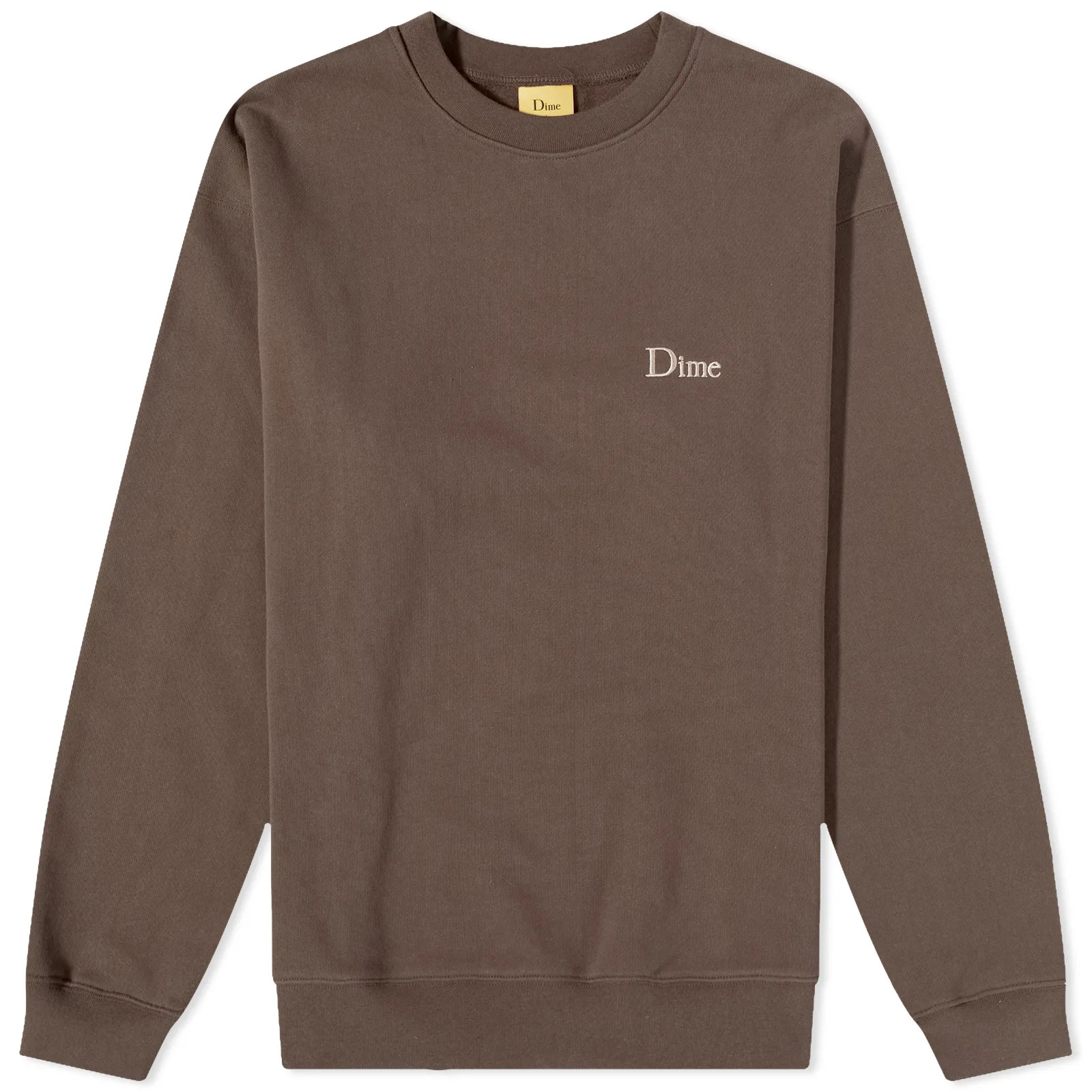 Dime Classic Small Logo Crew Sweat Walnut | END. (AU) | End Clothing (US & RoW)