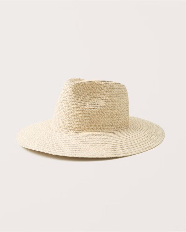 Women's Straw Panama Hat | Women's Accessories | Abercrombie.com | Abercrombie & Fitch (US)