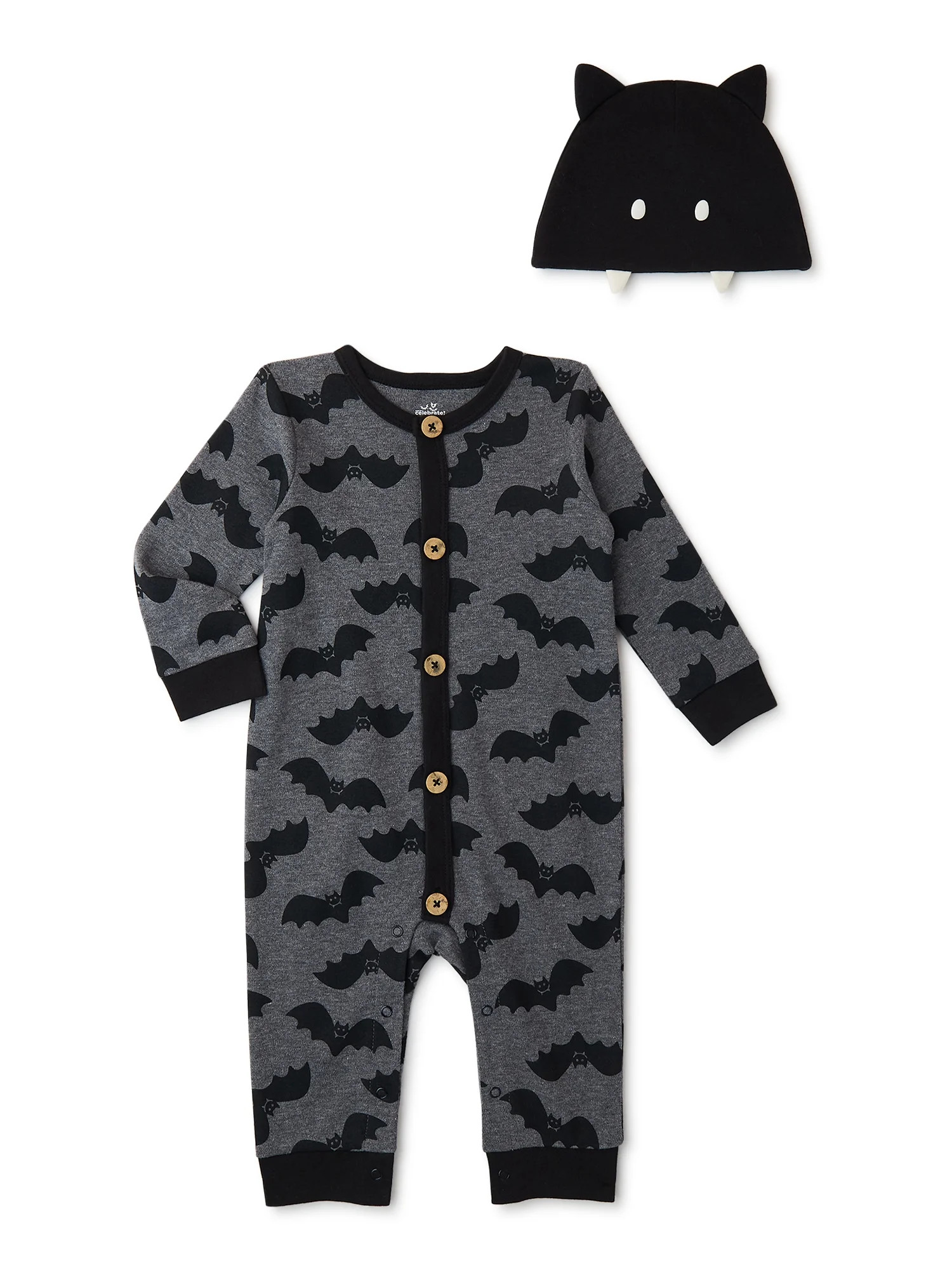 Halloween Way To Celebrate Baby Boy and Girl Unisex Romper Outfit Set, 2-Piece, Sizes 0-24 Months... | Walmart (US)