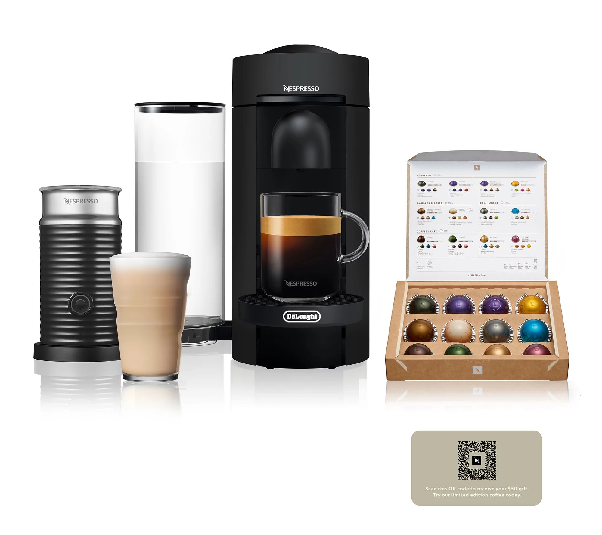 Nespresso Vertuo Plus Coffee/Espresso Maker w Frother and Voucher - QVC.com | QVC