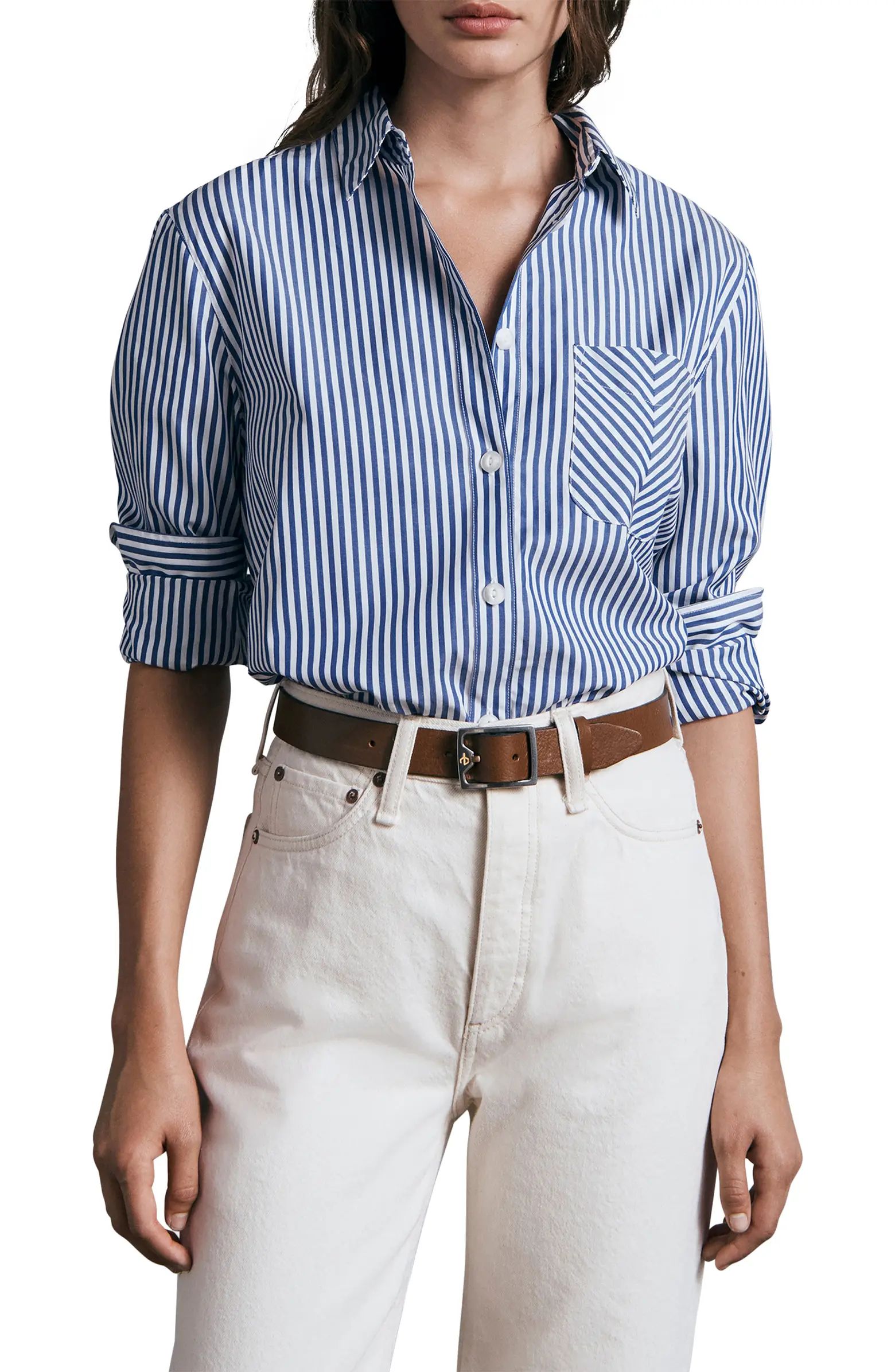 ICONS Maxine Stripe Button-Up Shirt | Nordstrom