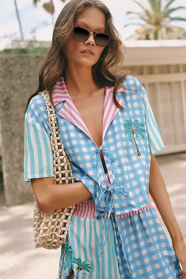 Maaji x Anthropologie Chako Tie-Front Top | Anthropologie (US)