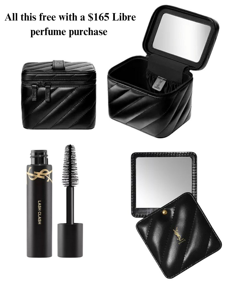 Spend $165 on YSL Libre fragrance receive a vanity case mini mascara and compact mirror for free. Or spend $140 and get the just the vanity case free!!  luxury, designer deals, beauty, makeup, perfume, gift ideas. https://liketk.it/4SKsJ 

#LTKStyleTip #LTKSaleAlert #LTKBeauty @liketoknow.it #liketkit