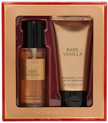 Victoria's Secret Bare Vanilla Mini Fragrance Duo Gift Set, Notes of Soft Cashmere | Amazon (US)