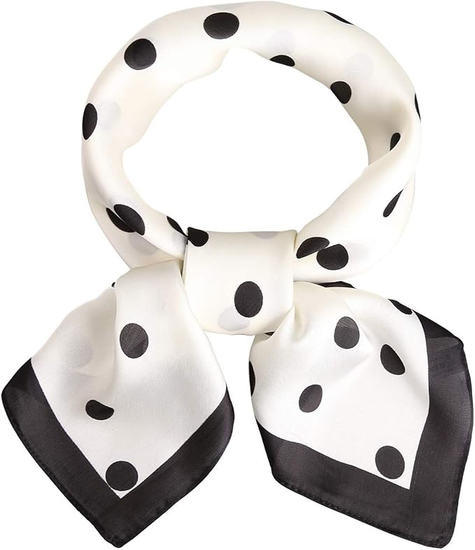 SOJOS Vintage Bandanas Square Polka Dot Scarfs for Women 27'' x 27'' Silk Like Scarf Neckerchief ... | Amazon (US)