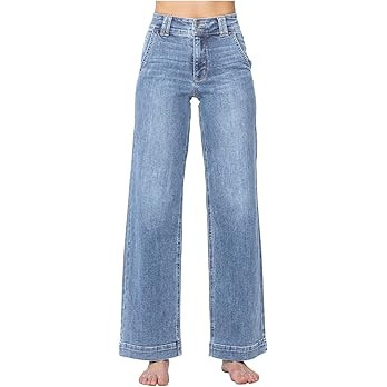 Astylish Jeans for Women Wide Leg High Waisted Stretchy Straight Leg Jean Baggy Trendy 2026 Denim... | Amazon (CA)
