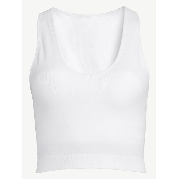 Love & Sports Women's Seamless V-Crop Tank Top | Walmart (US)