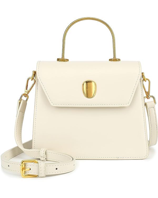 Scarleton Gold Top Handle Satchel Purses for Women, Handbags for Women, Crossbody Bags for Women,... | Amazon (US)