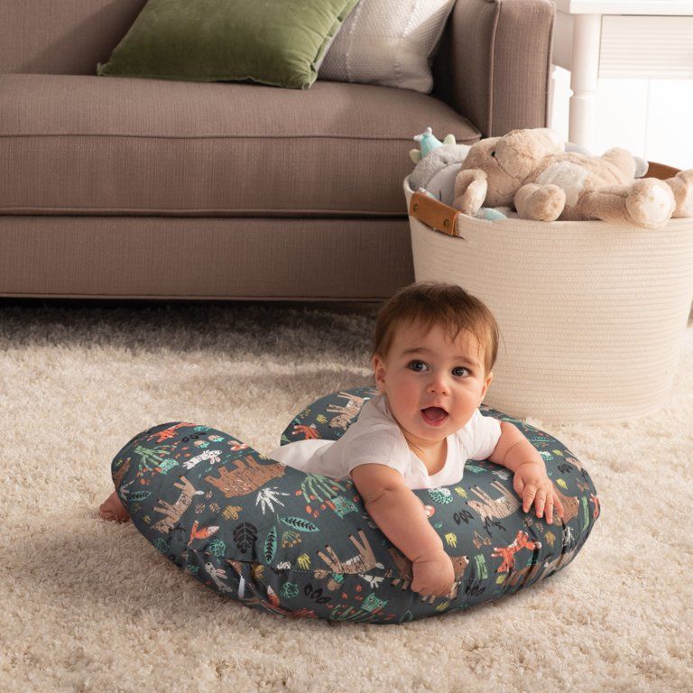 Boppy Nursing Pillow and Positioner Original, Green Forest Animals | Walmart (US)