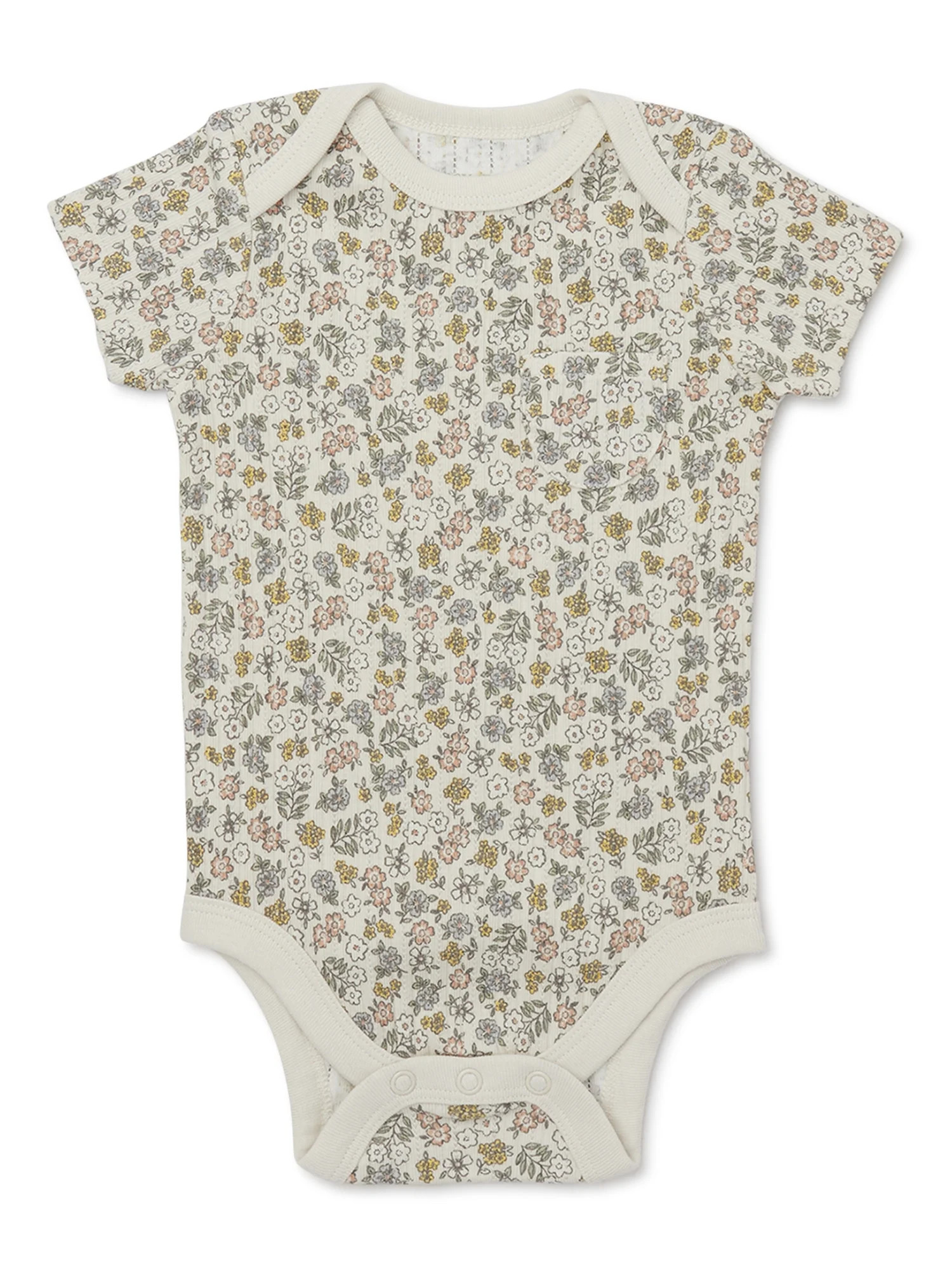 easy-peasy SOFTSEAMS Baby Short Sleeve Print Bodysuit, Sizes 0-24 Months | Walmart (US)