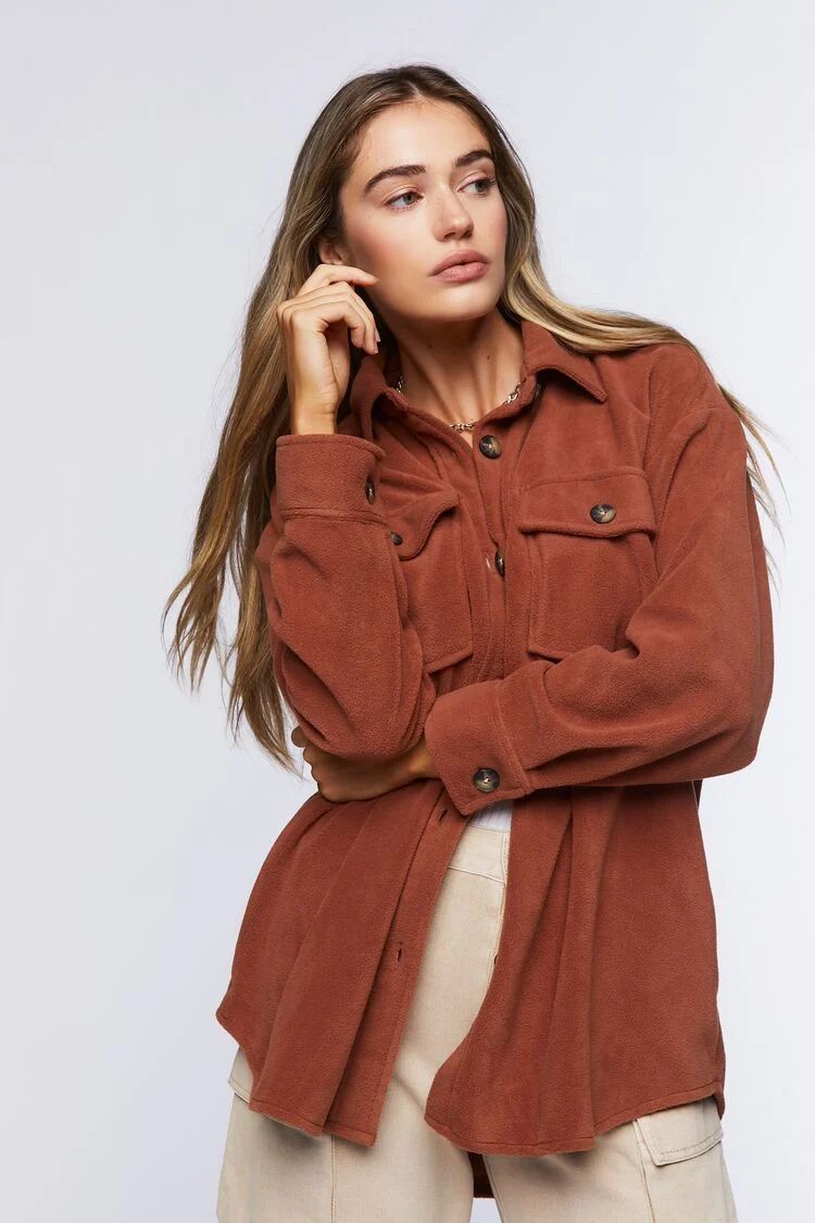 Fleece Shacket - Free People Ruby Dupe | Forever 21 (US)