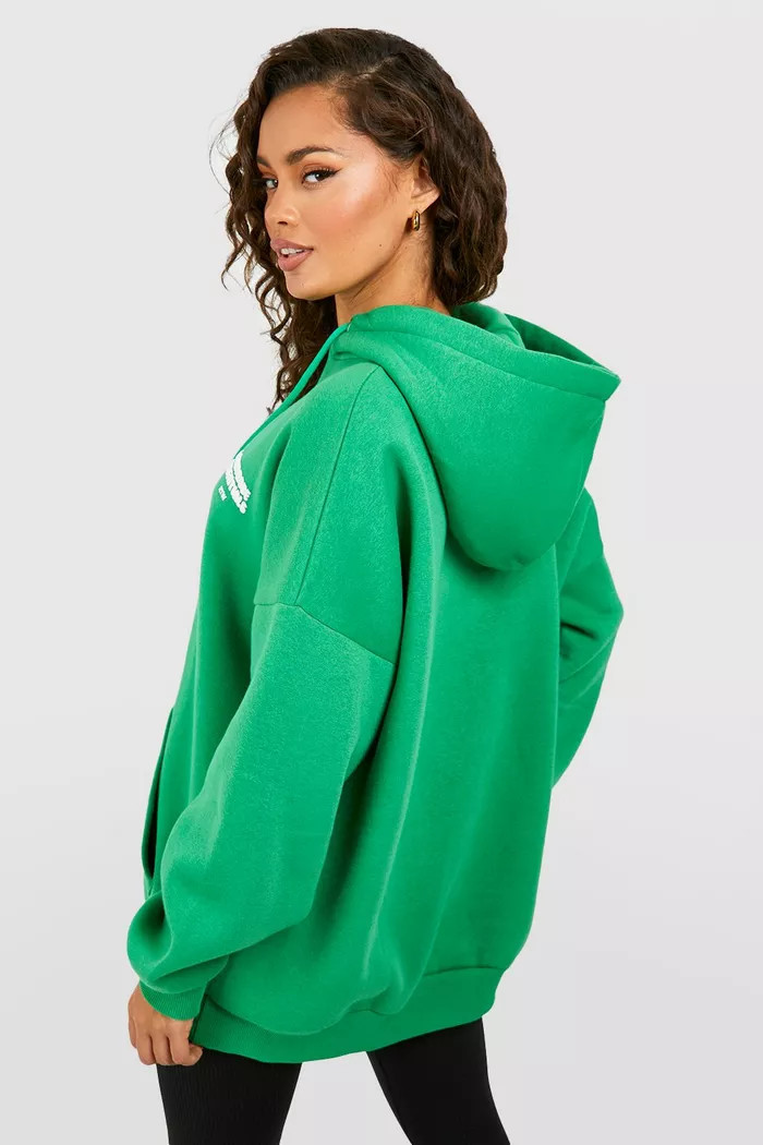 Wardrobe Essentials Printed Hoodie | boohoo (US & Canada)