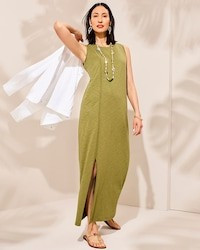 Cotton-Blend Slub Maxi Dress | Chico's