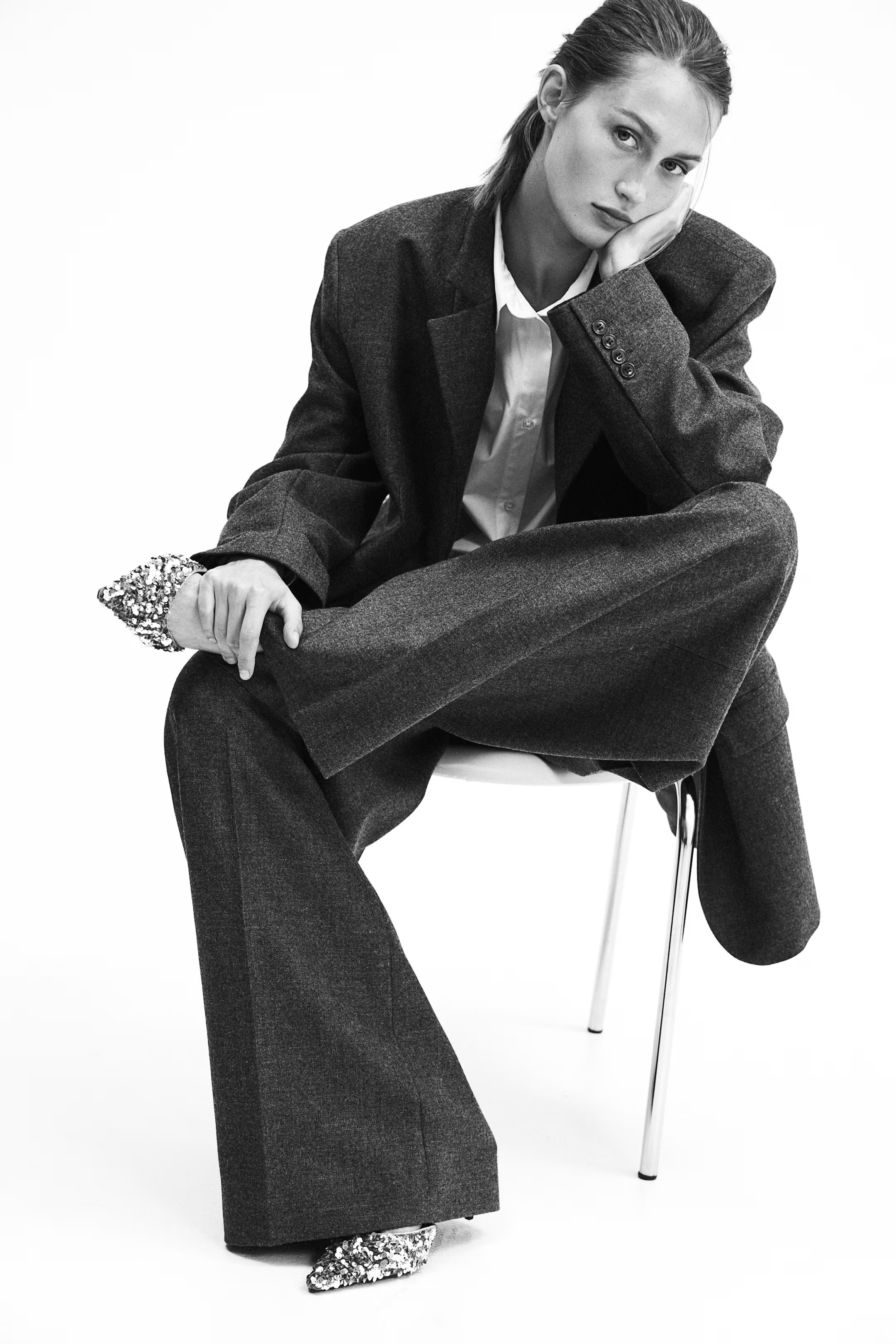 Sequined slingback court shoes | H&M (UK, MY, IN, SG, PH, TW, HK)