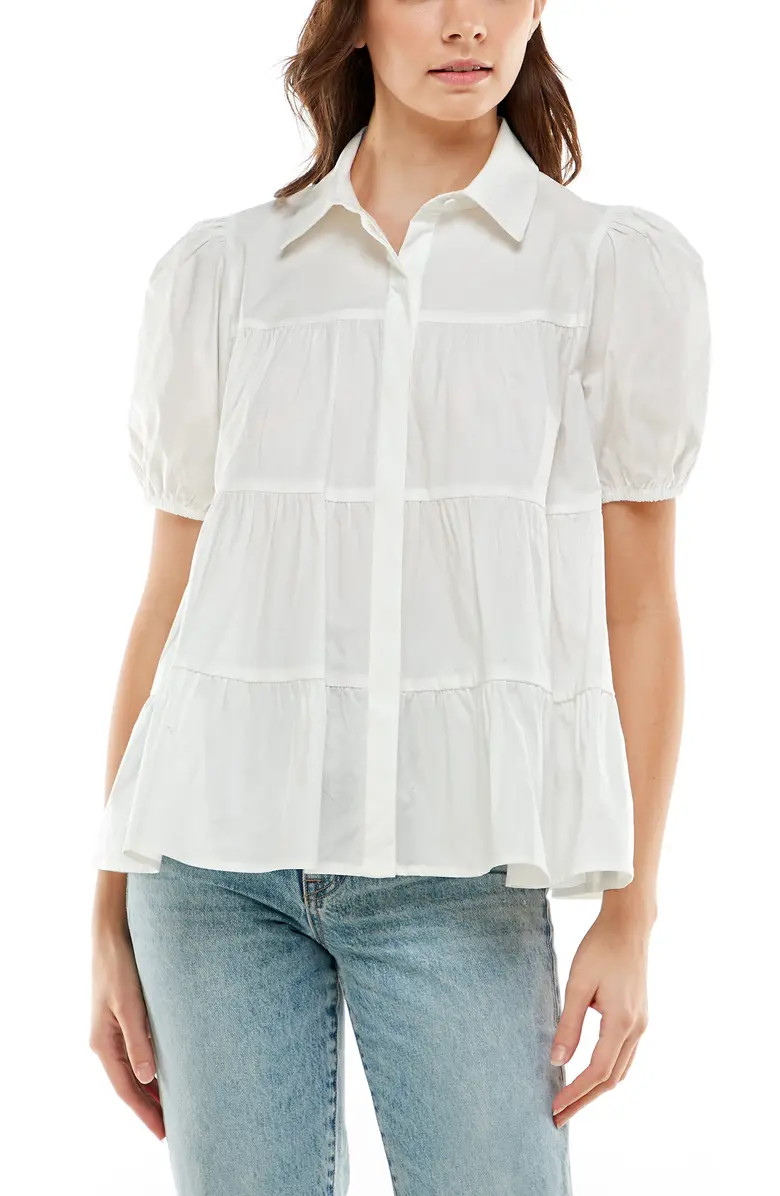 Canossa Tiered Puff Sleeve Blouse | Nordstrom Canada