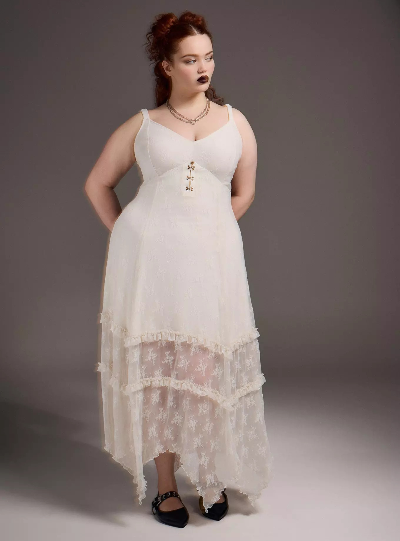 Nightfall Tiered Lace Maxi Dress | Torrid (US & Canada)