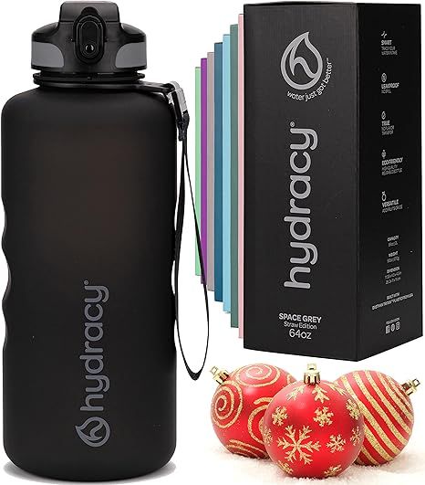 Hydracy Water Bottle with Times to Drink & Straw -Large Half Gallon 64oz BPA Free Motivational Wa... | Amazon (US)