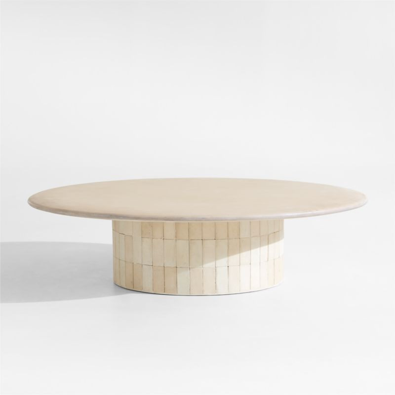 Ipanema 54" Round Outdoor Coffee Table | Crate & Barrel | Crate & Barrel