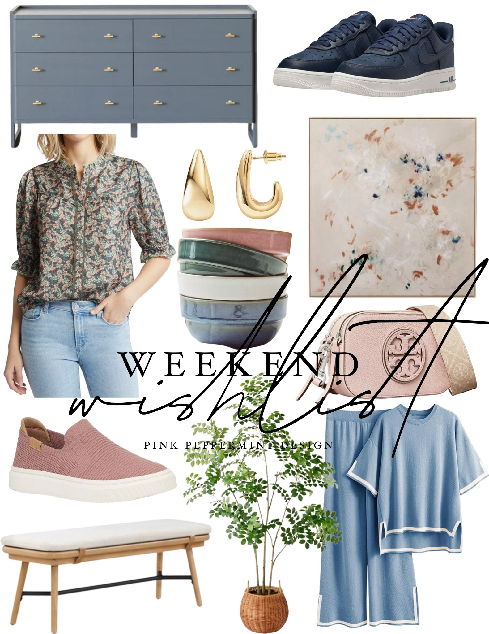 Pretty things for spring on sale this weekend.💙🩷

Dresser | Art | Shirt | Bowls | Earrings | Sneakers | Shoes 



#LTKsalealert #LTKSpringSale #LTKhome