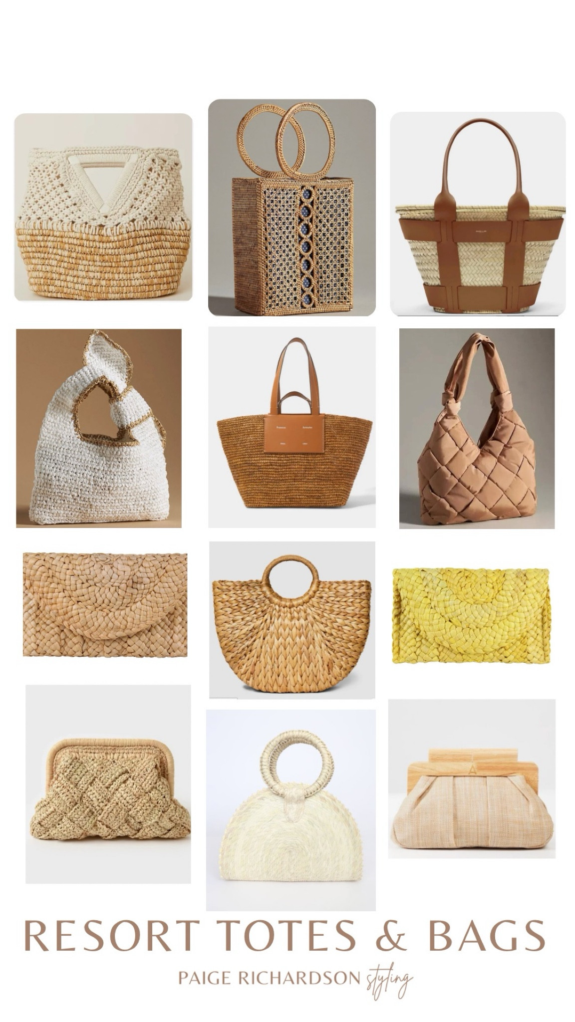 Had some requests for resort / summer bags - these range in price with most under $100!

#LTKfindsunder100 #LTKSeasonal #LTKfindsunder50