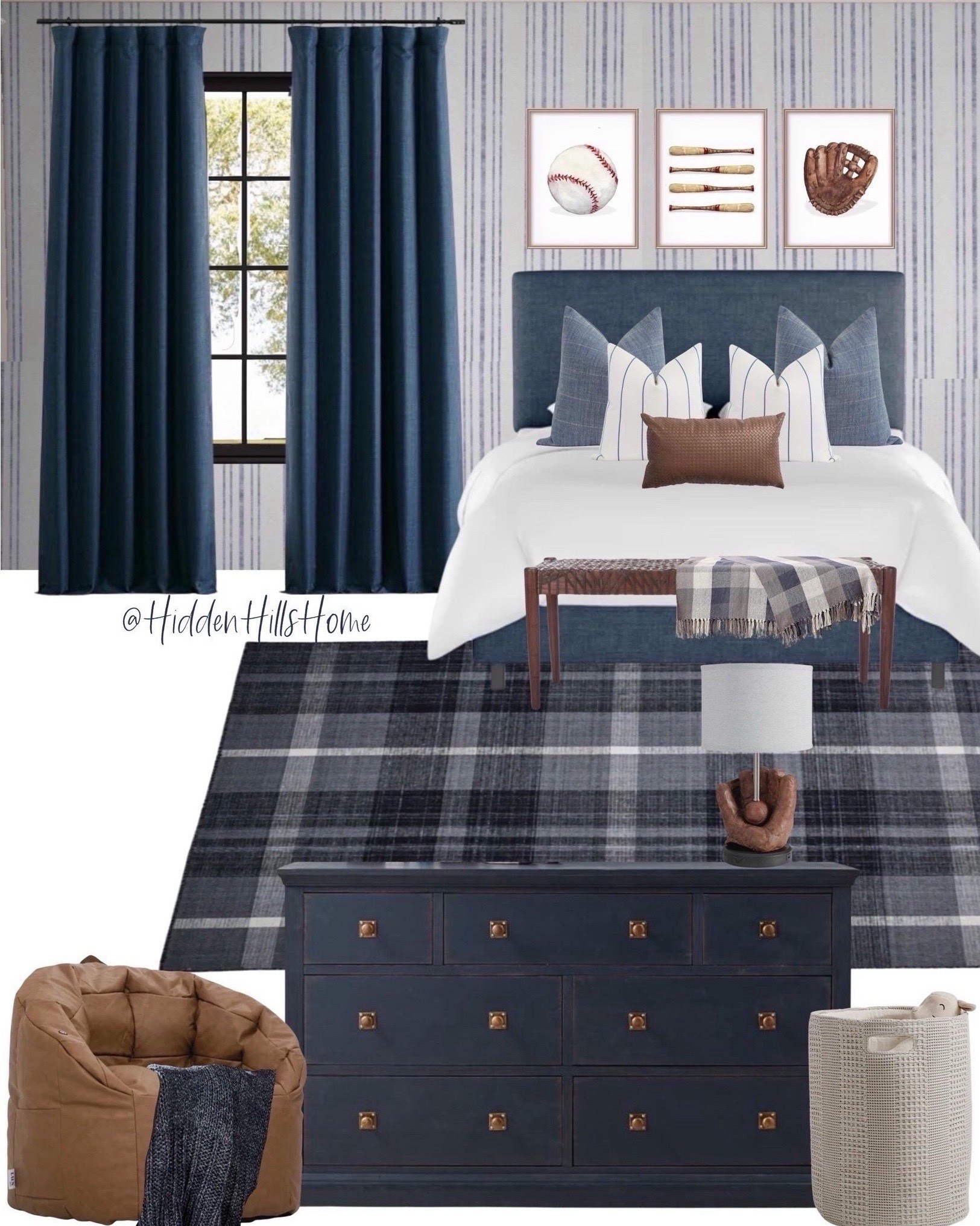 Blue and brown boys baseball bedroom mood board, baseball lamp, baseball artwork, boys bedding, boys bedroom design ideas #boys #baseball



#LTKKids #LTKHome #LTKSaleAlert