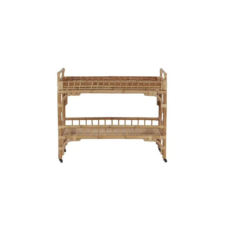 Rooney Rattan Bar Cart | Wayfair North America