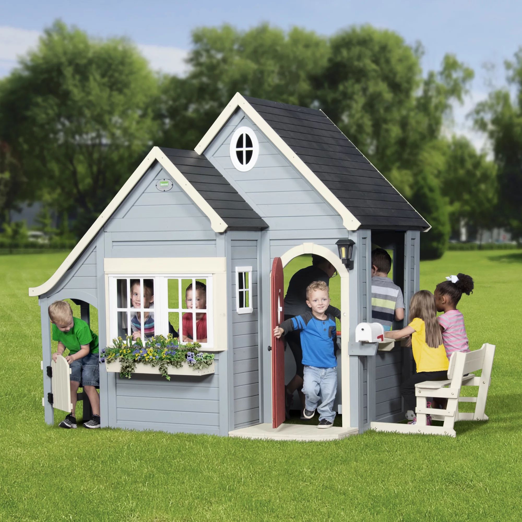 Backyard Discovery Spring Cottage Playhouse - Walmart.com | Walmart (US)