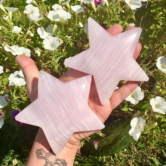 Pink Calcite Star | Etsy (US)