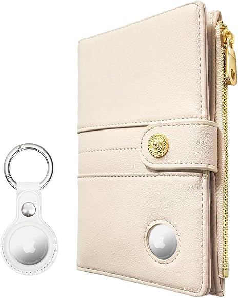 elzama Airtag Passport Holder Women, RFID Blocking Passport Wallet with Air Tag Holder, Zipper Po... | Amazon (US)